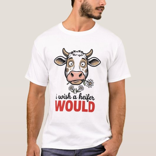 Grappig Vaars Koe Vintage Gravure Shirt Ontwerp_1 (Voorkant)
