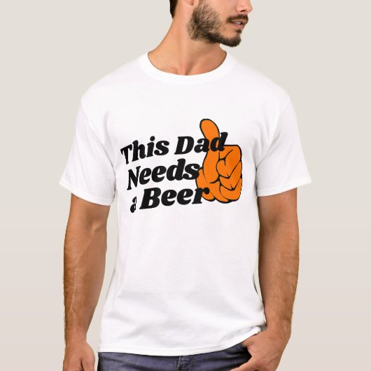 Grappig vader bier T-shirt - Liefhebber heeft bier (Voorkant)