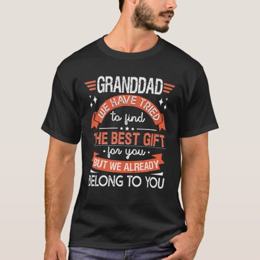 Grappig Vader Dag T-shirt Pap Opa Van Kleinkindere (Voorkant)