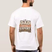 Grappig vader grafisch T-shirt (Achterkant)