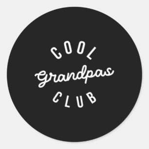 Grappig vader vadersdag shirt Cool grootvaders clu Ronde Sticker