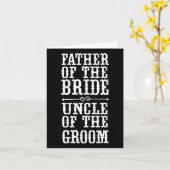 Grappig vader van de bruidsoom van de groom Hallo Kaart (Gele Bloem)
