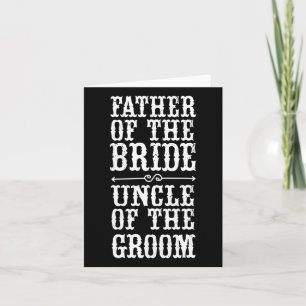 Grappig vader van de bruidsoom van de groom Hallo Kaart
