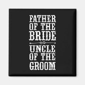 Grappig vader van de bruidsoom van de groom Hallo Magneet (Voorkant)