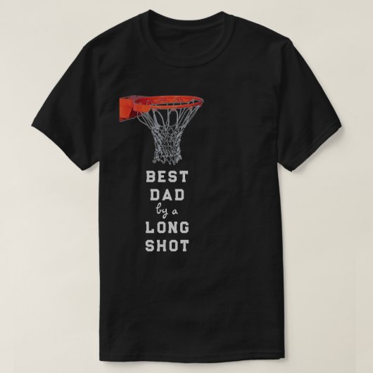 Grappig Vaderdag Basketbal T-Shirt (Design voorkant)