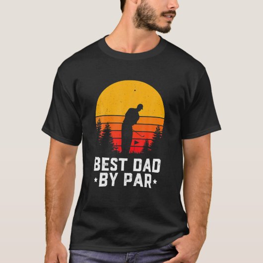 Grappig Vaderdag Beste vader van Par Golf Lover T-shirt (Voorkant)