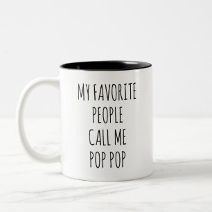 Grappig Vaderdag Cadeau Mijn Favoriete Mensen Noem Tweekleurige Koffiemok