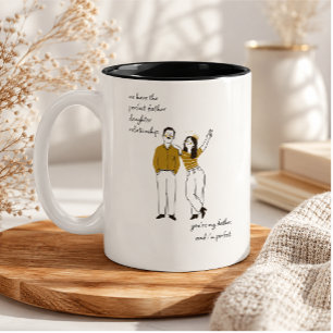 Grappig Vaderdag cadeau Tweekleurige Koffiemok