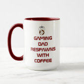 Grappig Vaderdag cadeau voor Gamer Dads Mok (Links)