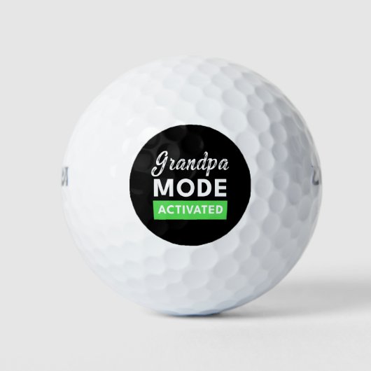 Grappig Vaderdag cadeau voor nieuwe opa Golfballen (Voorkant)