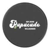 Grappig Vaderdag cadeau voor nieuwe vader Hockey Puck (Voorkant)