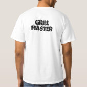 Grappig Vaderdag "Grill Master" T-shirt (Achterkant)