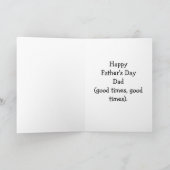 Grappig Vaderdag Humor Wenskaart Kaart (Binnen)