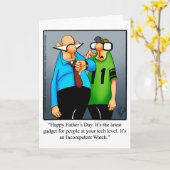 Grappig Vaderdag Humor Wenskaart Kaart (Gele Bloem)
