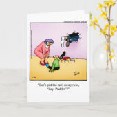Grappig Vaderdag Humor Wenskaart Kaart (Gele Bloem)
