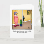 Grappig Vaderdag Humor Wenskaart Kaart (Voorkant)
