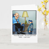 Grappig Vaderdag Humor Wenskaart Kaart (Gele Bloem)