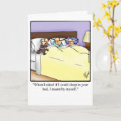 Grappig Vaderdag Humor Wenskaart Kaart (Gele Bloem)