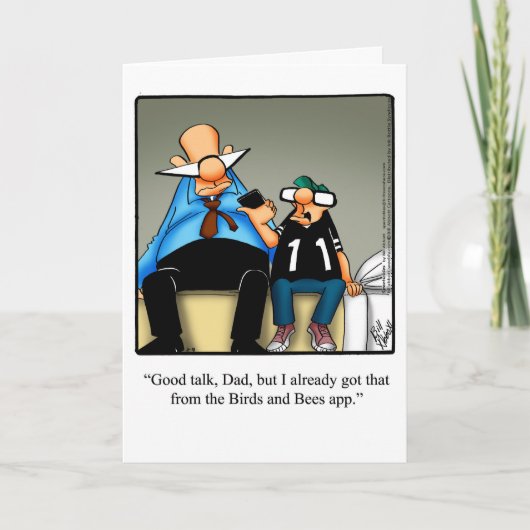 Grappig Vaderdag Humor Wenskaart Kaart (Voorkant)