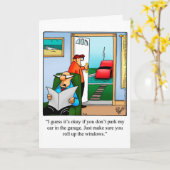 Grappig Vaderdag Humor Wenskaart Kaart (Gele Bloem)