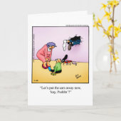 Grappig Vaderdag Humor Wenskaart Kaart (Gele Bloem)