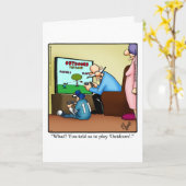 Grappig Vaderdag Humor Wenskaart Kaart (Gele Bloem)