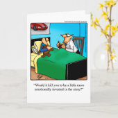 Grappig Vaderdag Humor Wenskaart Kaart (Gele Bloem)