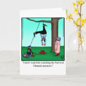 Grappig Vaderdag Humor Wenskaart Kaart (Gele Bloem)