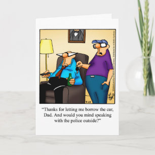 Grappig Vaderdag Humor Wenskaart Kaart