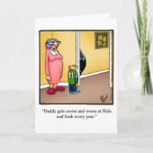 Grappig Vaderdag Humor Wenskaart Kaart (Voorkant)