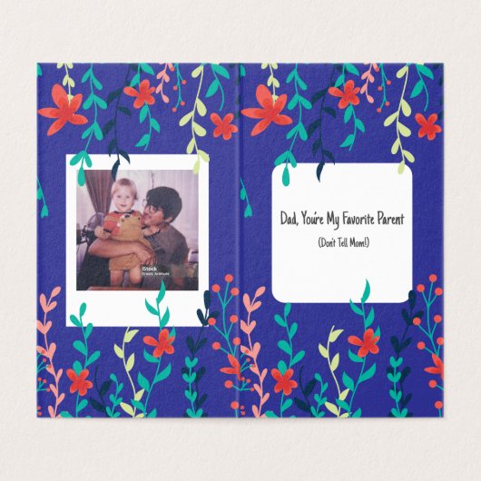 Grappig Vaderdag Kaart-Favoriete Ouder Joke Gift Kaart (Binnenkant ongevouwen)