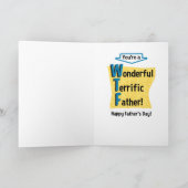 Grappig Vaderdag Kaart: WTF! Kaart (Binnen)