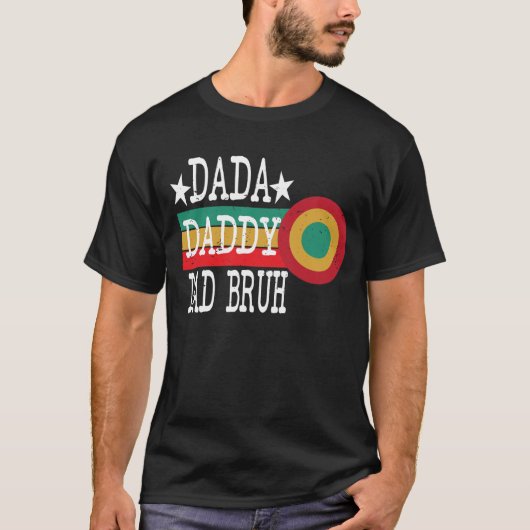 Grappig vaderdag papa papa bruh t-shirt (Voorkant)