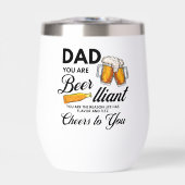 Grappig Vaderdag quote je vader is een bierliefheb (Voorkant)