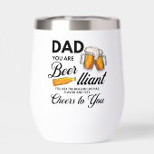 Grappig Vaderdag quote je vader is een bierliefheb (Achterkant)