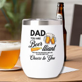 Grappig Vaderdag quote je vader is een bierliefheb