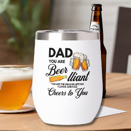 Grappig Vaderdag quote je vader is een bierliefheb