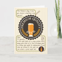 Grappig Vaderdag Retro Bierlabel voor neef