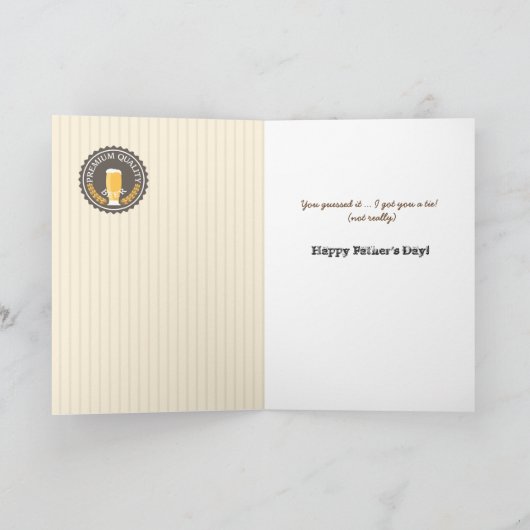 Grappig Vaderdag Retro Bierlabel zwager Kaart (Binnen)