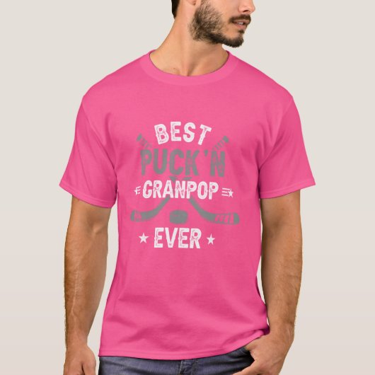 Grappig Vaderdag Shirt Beste Puck'n Granpop Ooit (Voorkant)