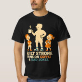 Grappig Vaderdag T-shirt - Gebouwd Sterke Runs On (Voorkant)