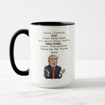 Grappig Vaderdag Trump, echt geweldige koffie-Mok