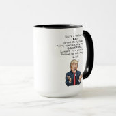 Grappig Vaderdag Trump, echt geweldige koffie-Mok Mok (Voorkant rechts)