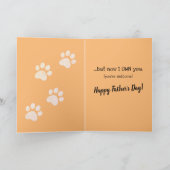 Grappig Vaderdag van de kat... Kaart (Binnen)