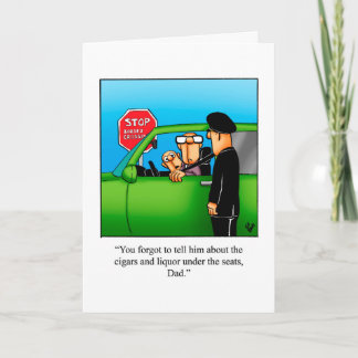 Grappig Vaderdag Wenskaart Humor Kaart