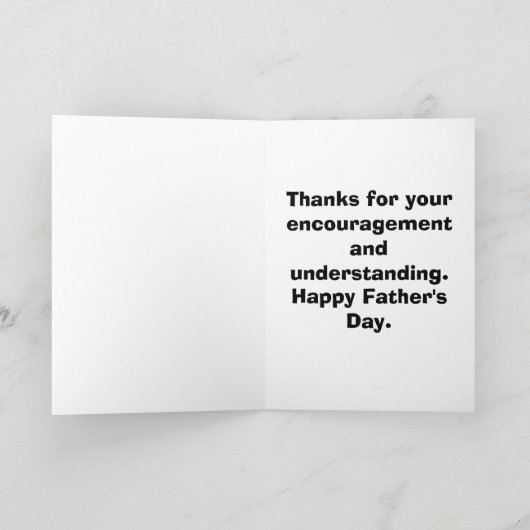 Grappig Vaderdag Wenskaart Kaart (Binnen)