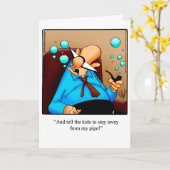 Grappig Vaderdag Wenskaart Kaart (Gele Bloem)