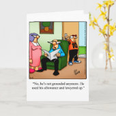 Grappig Vaderdag Wenskaart Kaart (Gele Bloem)