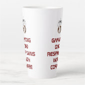 Grappig Vaderdaggeschenk voor gamer-pappas Latte Mok (Voorkant)
