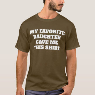 GRAPPIG VADERDAGKADO VAN DOCHTER AANGEPASTE TEKST T-SHIRT